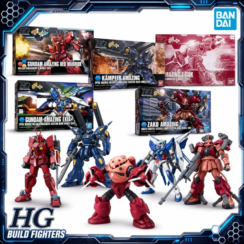Model Kit Lancelot - Bandai Original HGBF 1/144 Amazing Exia